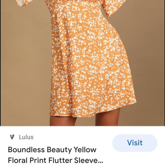 Lulu's boundless flutter sleeve dress - Picture 3 of 7